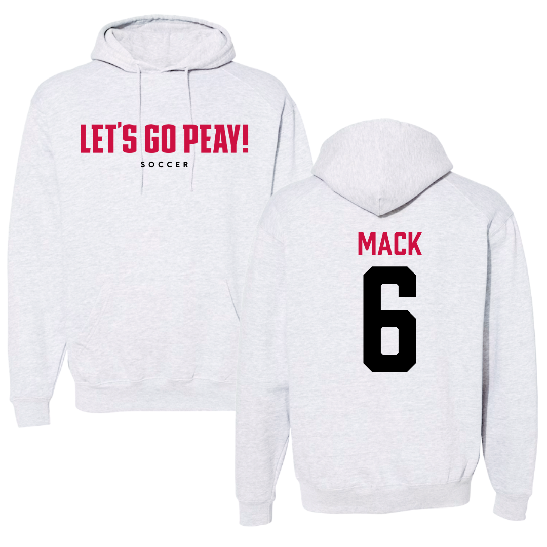 Austin Peay State University Soccer Gray Hoodie  - #6 Aniyah Mack