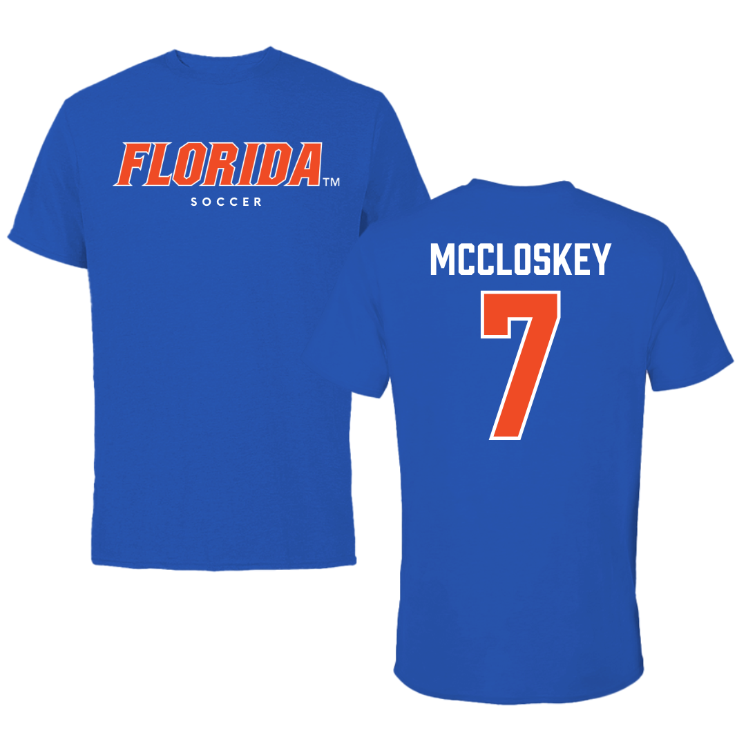 University of Florida Soccer True Royal Florida Tee - #7 Lauren McCloskey