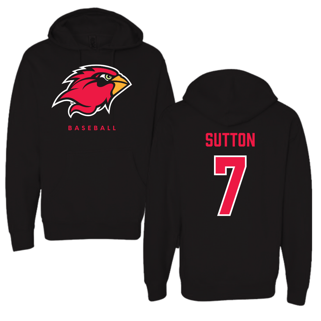 Lamar University Baseball Black Hoodie  - #7 Carter Sutton