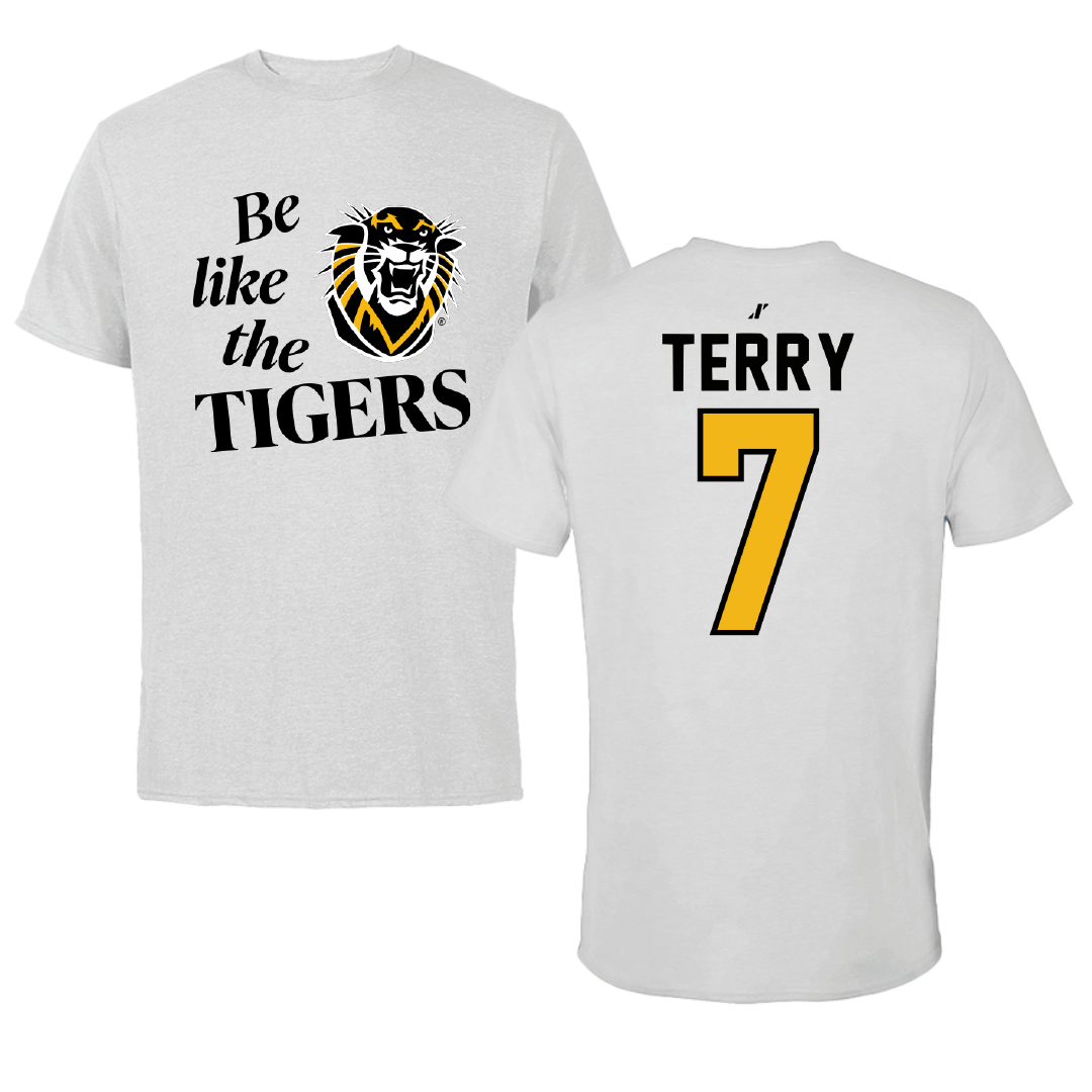 Fort Hays State University Football Light Gray Be Like Us Performance Tee - #7 Parrish Terry