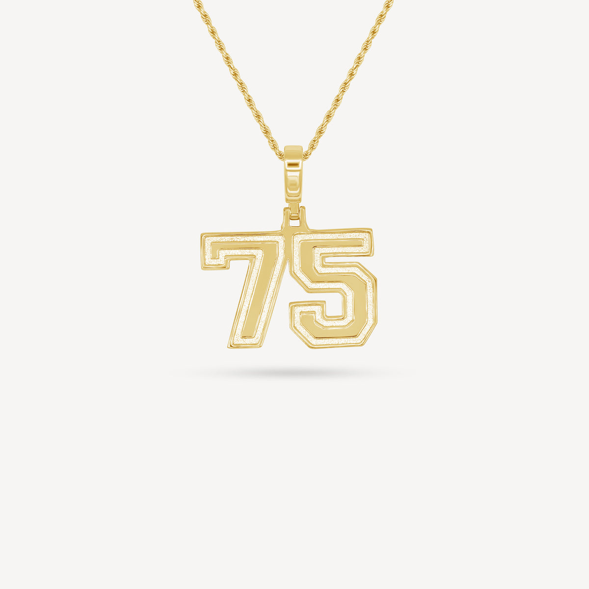 Gold Presidents Pendant and Chain - #75 Jordan McClaine