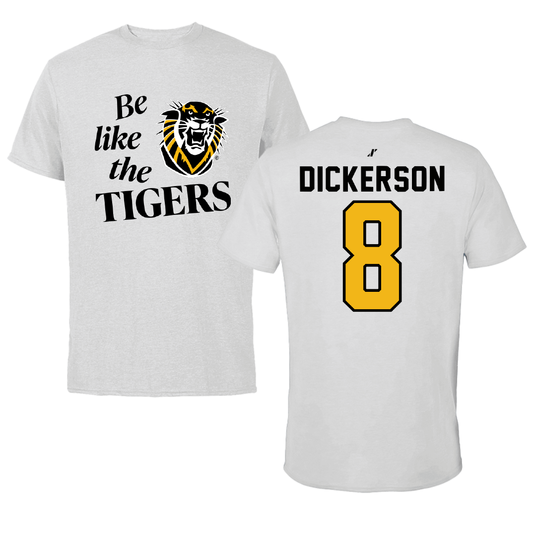 Fort Hays State University Soccer Light Gray Be Like Us Tee - #8 Bryce Dickerson