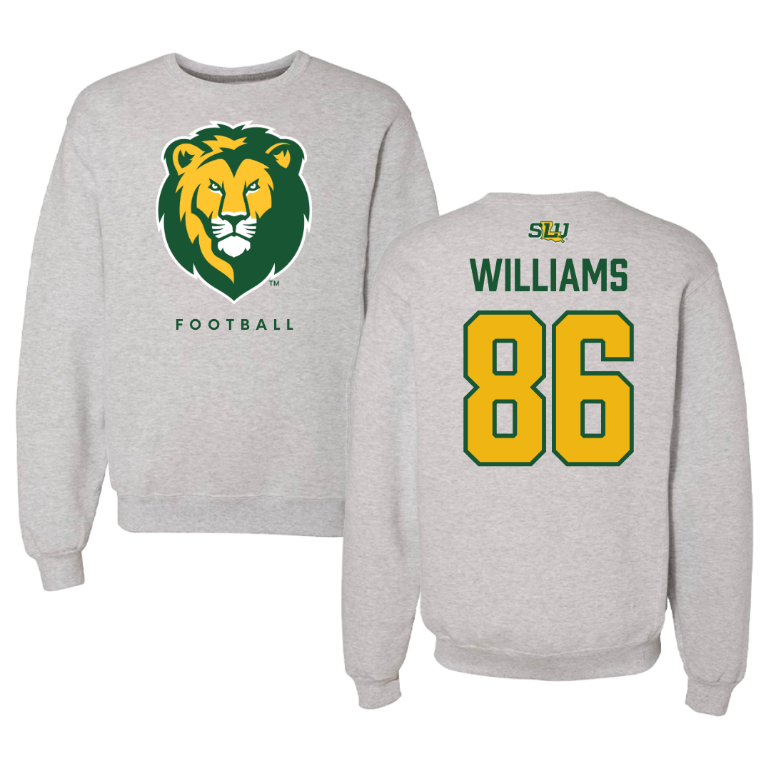 Southeastern Louisiana University Football Gray Crewneck  - #86 Mike Williams