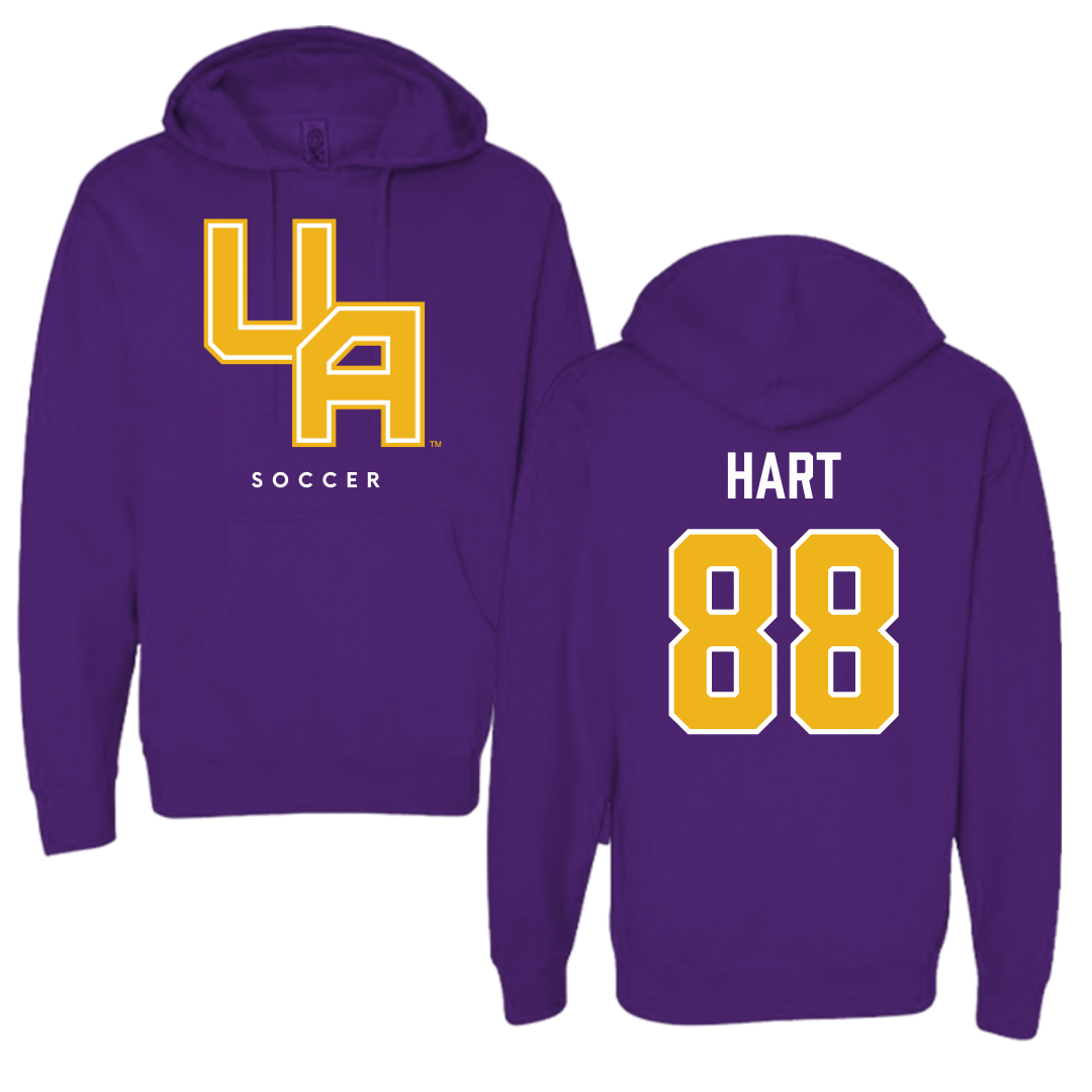 University at Albany Soccer Purple Hoodie  - #88 Megan Hart