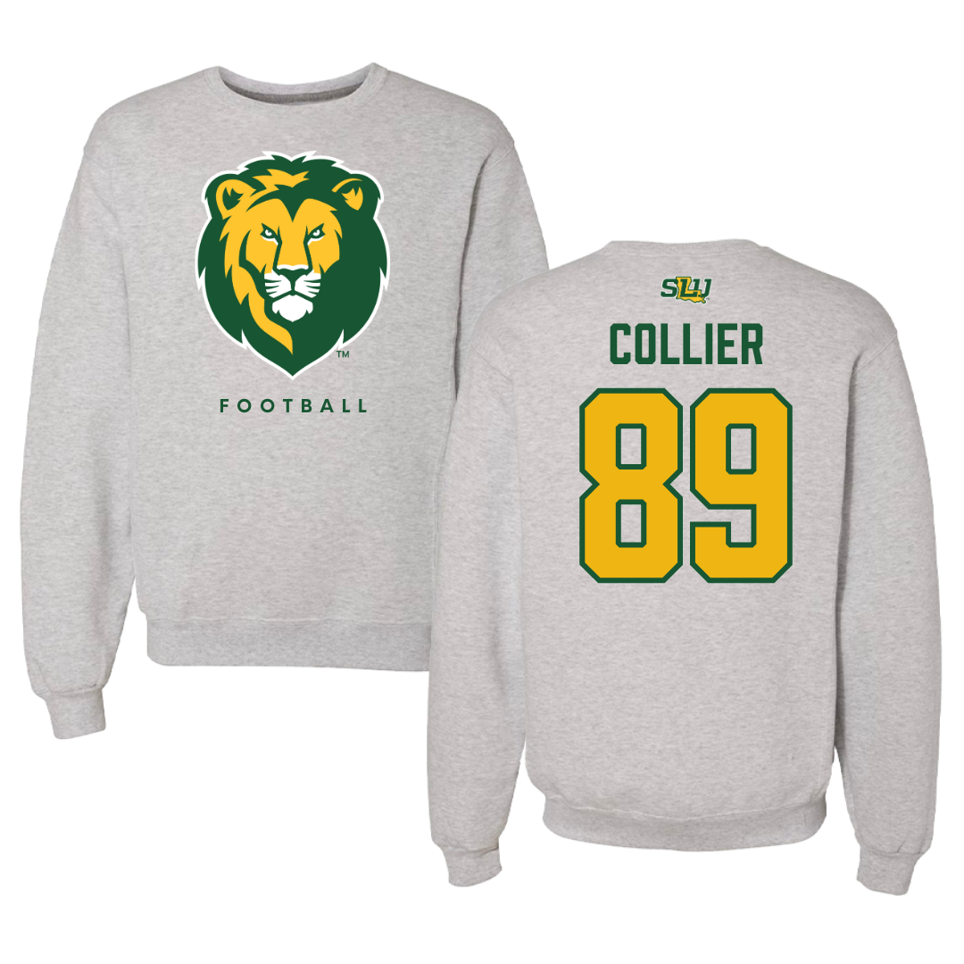 Southeastern Louisiana University Football Gray Crewneck  - #89 Cade Collier