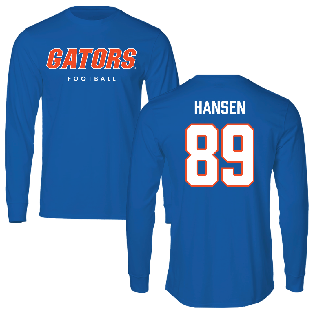 University of Florida Football True Royal Block Long Sleeve - #89 Hayden Hansen
