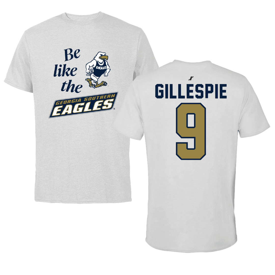 Georgia Southern University Softball Light Gray Be Like Us Performance Tee - #9 Madi Gillespie