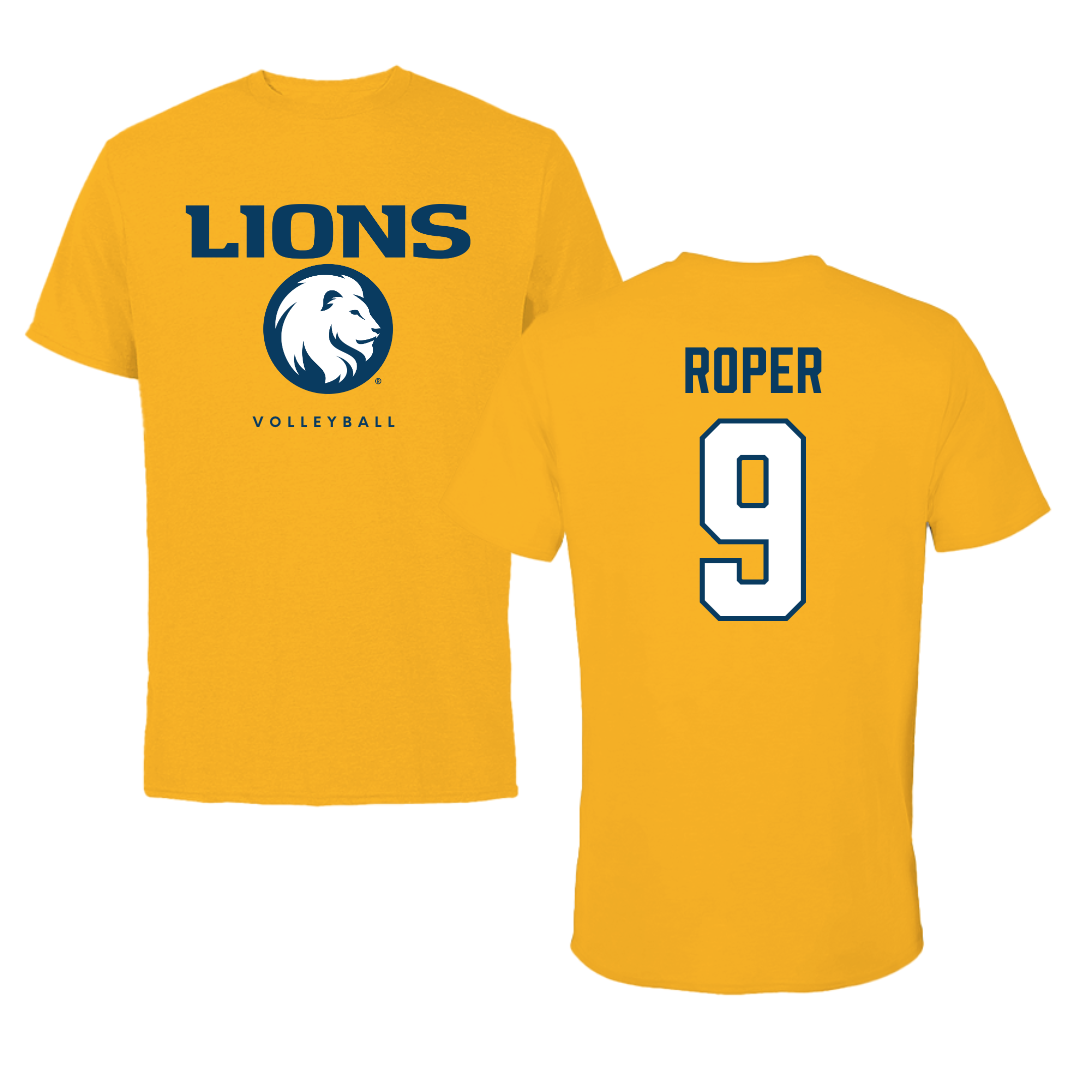 East Texas A&M University Volleyball Gold Tee - #9 Peyton Roper