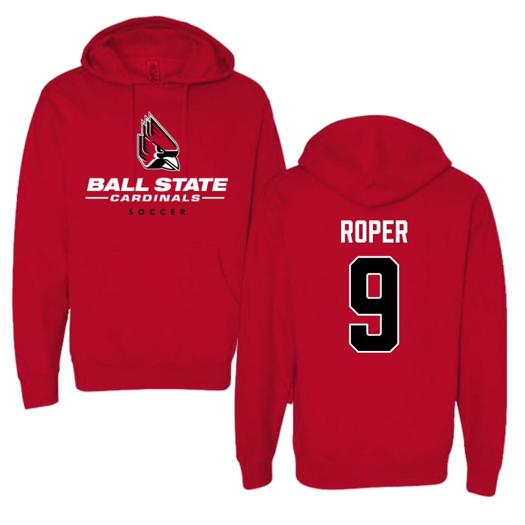 Ball State University Soccer Red Hoodie  - #9 Emily Roper