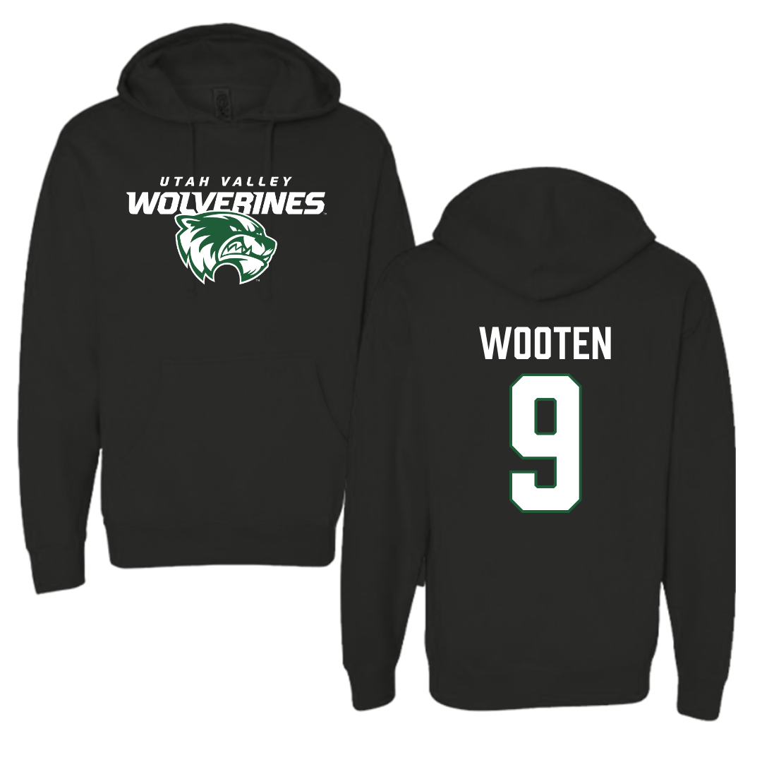 Utah Valley University Softball Black Hoodie  - #9 Taylor Wooten