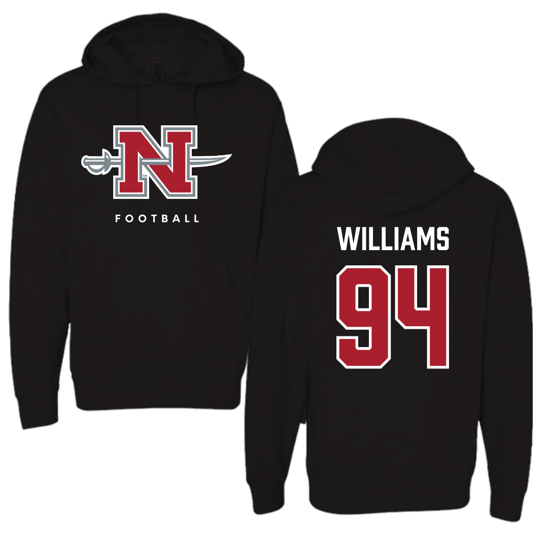 Nicholls State University Football Black Hoodie  - #94 Nick Williams