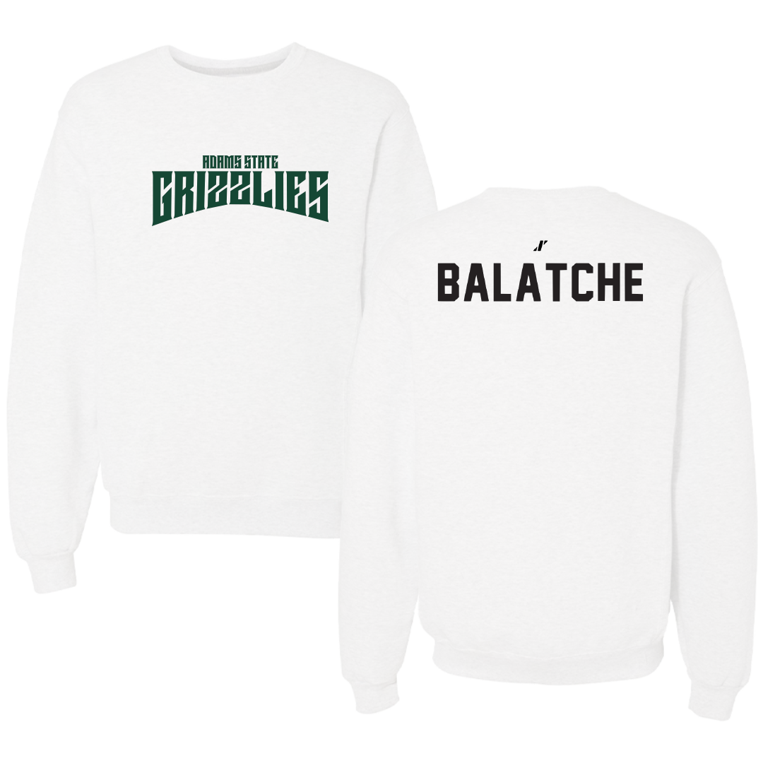 Adams State University Basketball White Classic Crewneck - Duncan Balatche