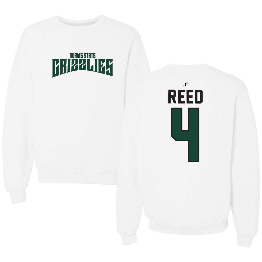 Adams State University Basketball White Classic Crewneck - #4 Jaylin Reed