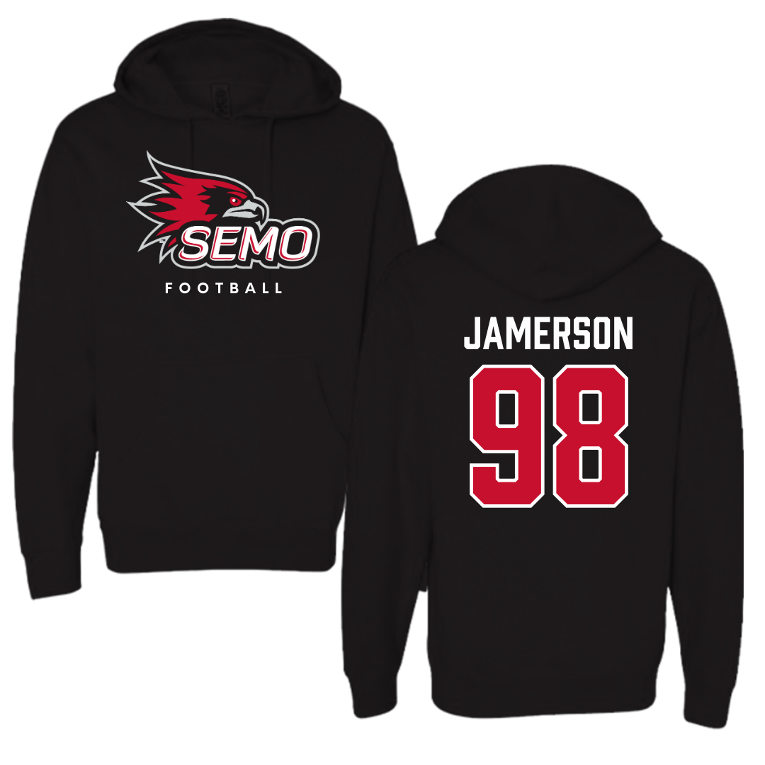 Southeast Missouri State University Football Black Hoodie  - #98 Michael Jamerson