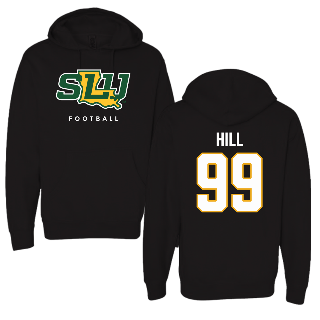 Southeastern Louisiana University Football Black Hoodie  - #99 Charles Hill