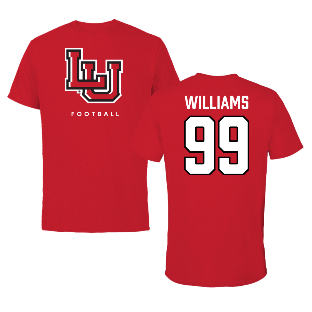 Lamar University Football Red Tee  - #99 Caleb Williams