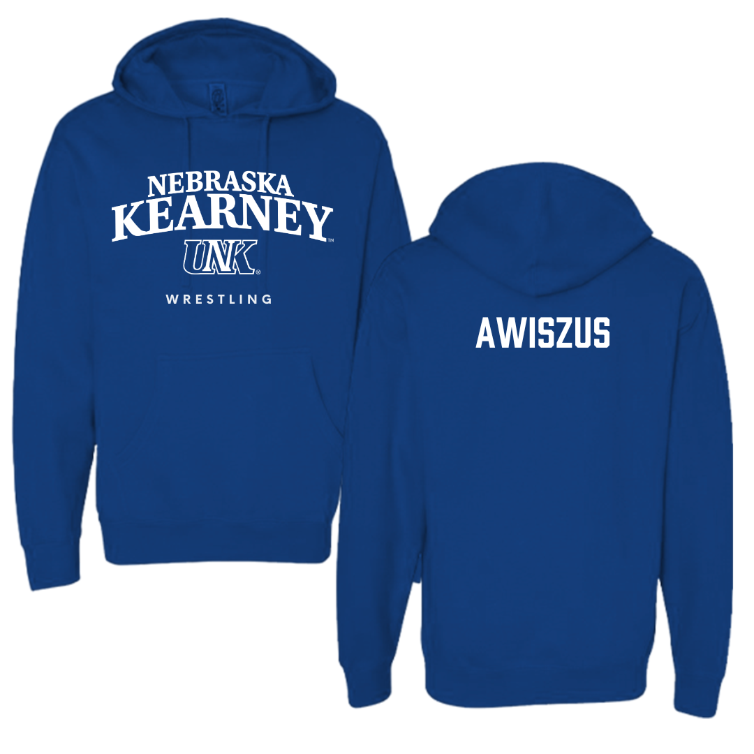 University of Nebraska at Kearney Wrestling True Royal Blue Hoodie  - Jacob Awiszus