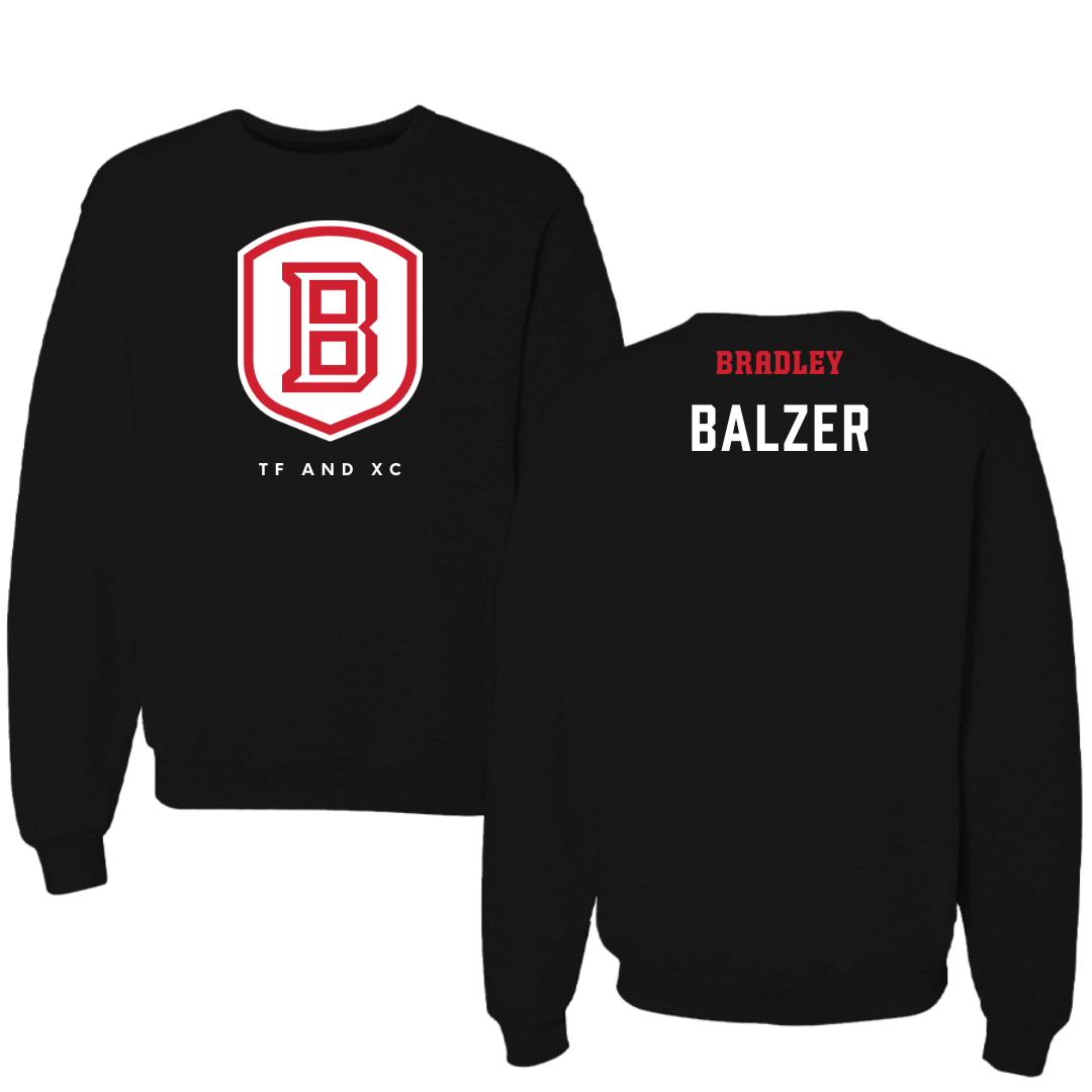 Bradley University TF and XC Black Crewneck  - Zachary Balzer