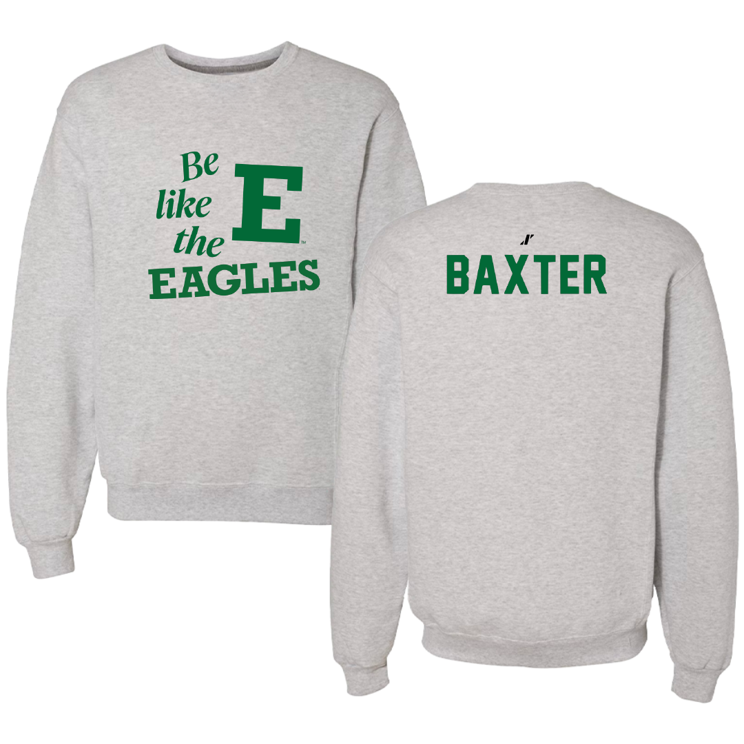 Eastern Michigan University Golf Light Gray Be Like Us Crewneck - James Baxter