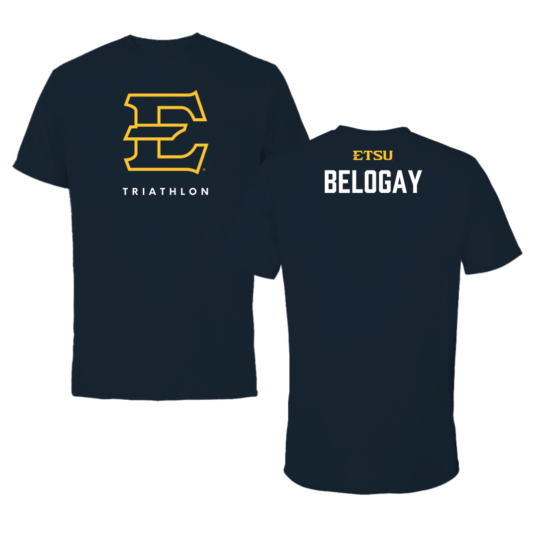 East Tennessee State University Triathlon Navy Tee  - Izi Belogay
