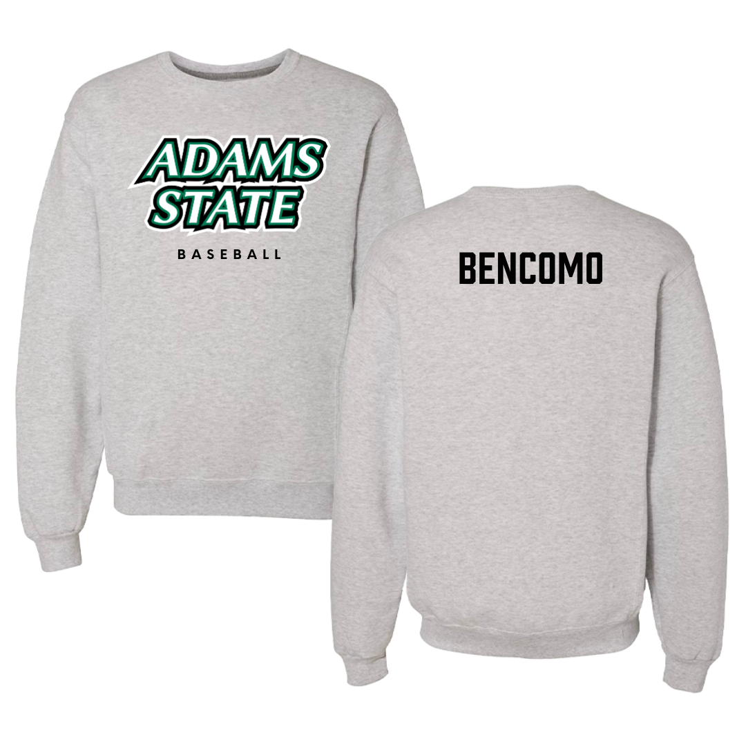 Adams State University Baseball Gray Crewneck  - Xander Bencomo