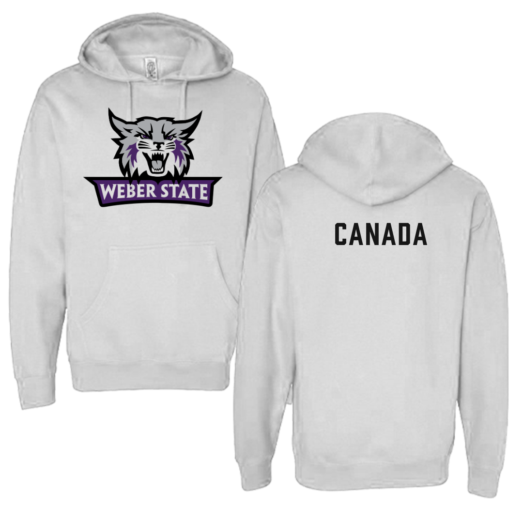 Weber State University Cheer White Hoodie  - Cameron Canada