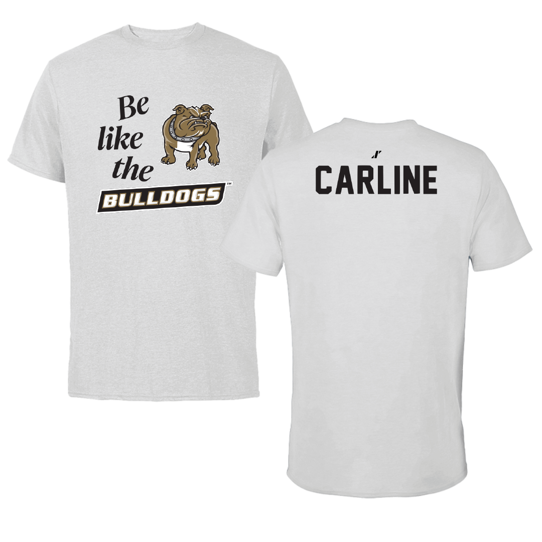 Bryant University Swimming & Diving Light Gray Be Like Us Performance Tee - Jill Carline