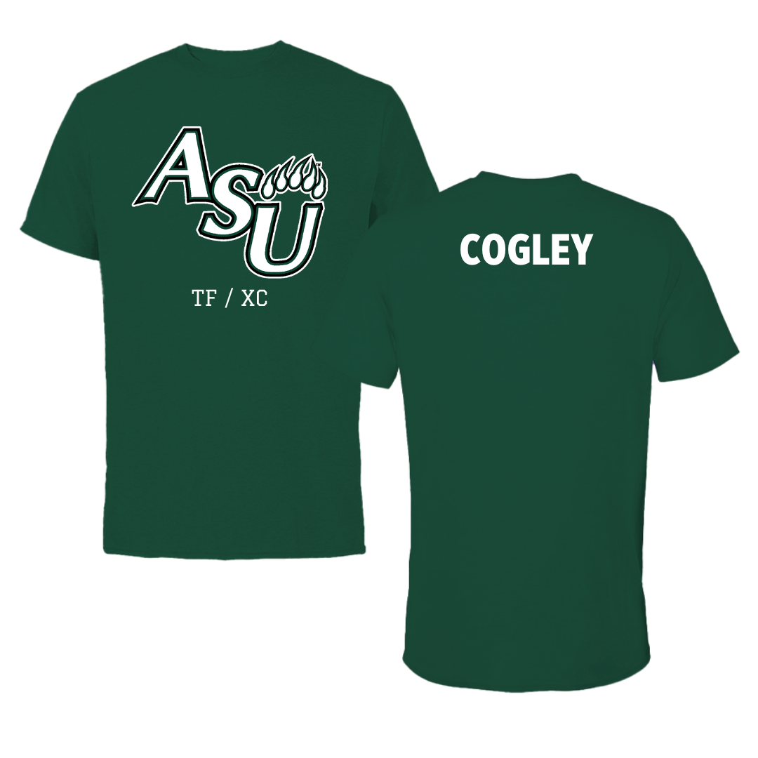 Adams State University TF and XC Green Tee  - Kien Cogley