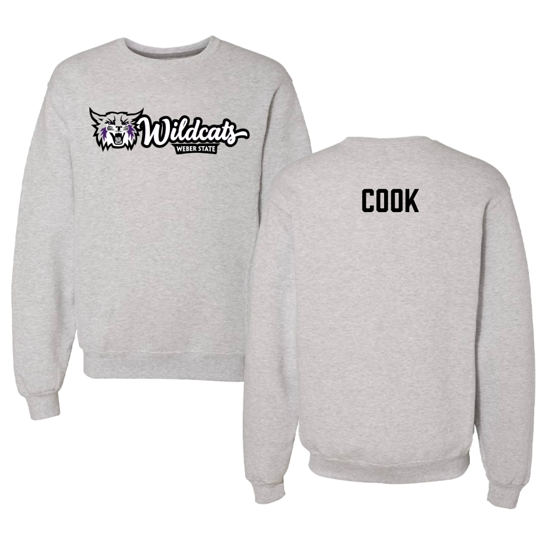 Weber State University Cheer Gray Crewneck  - Dejia Cook