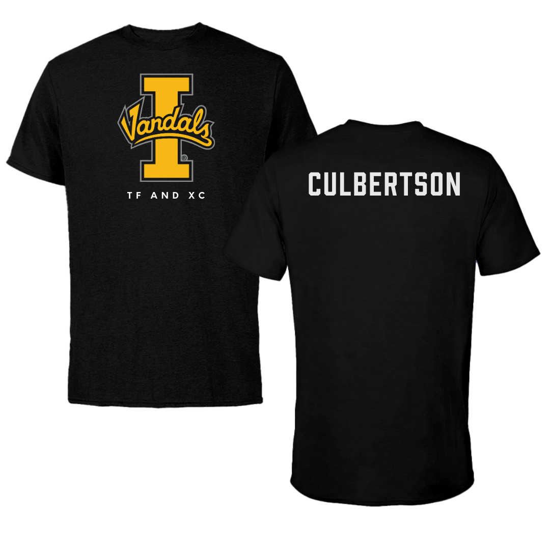 University of Idaho TF and XC Black Vandals Tee - Noah Culbertson