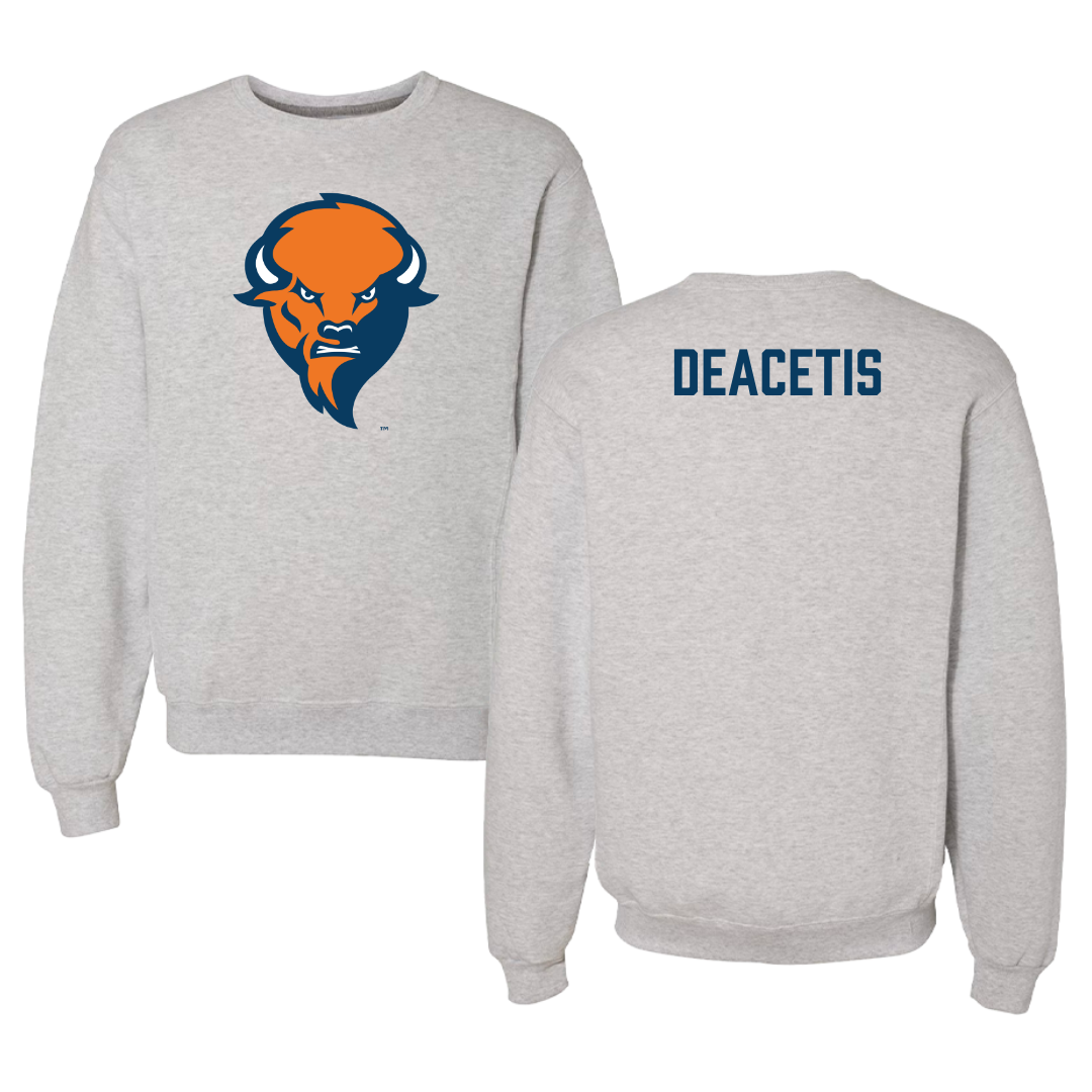 Bucknell University Wrestling Gray Crewneck  - Logan Deacetis