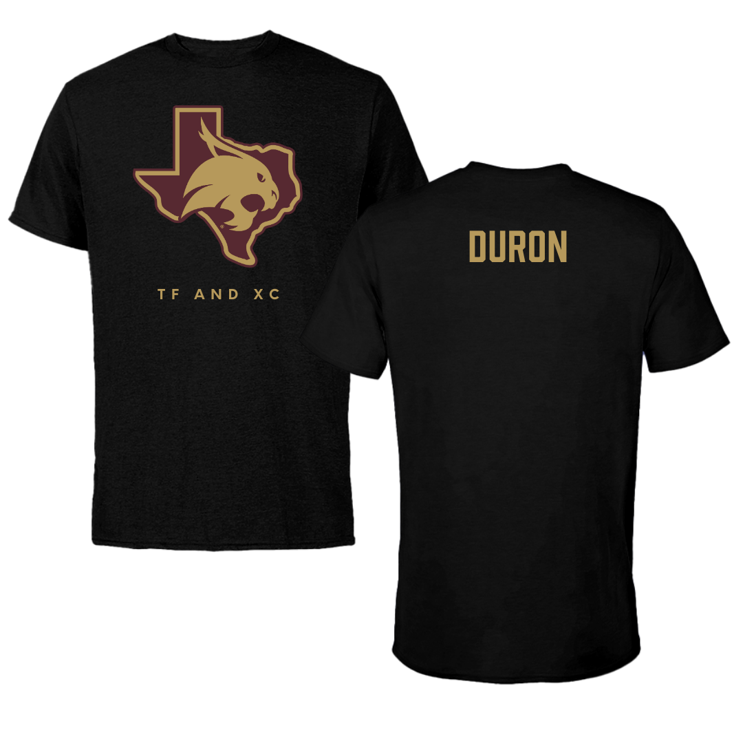 Texas State University TF and XC Black Tee  - Melanie Duron