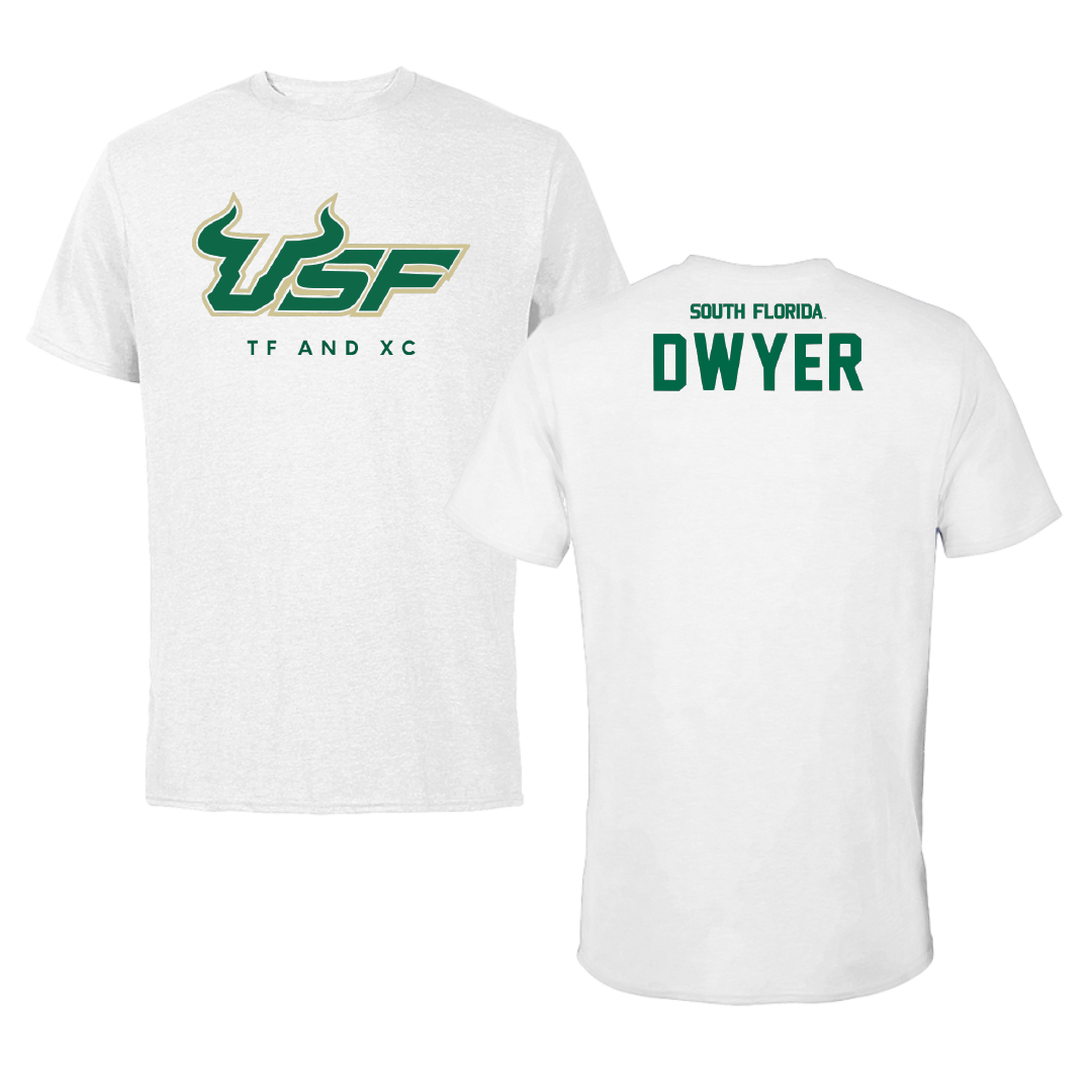 University of South Florida TF and XC White Performance Tee - Rushana Dwyer
