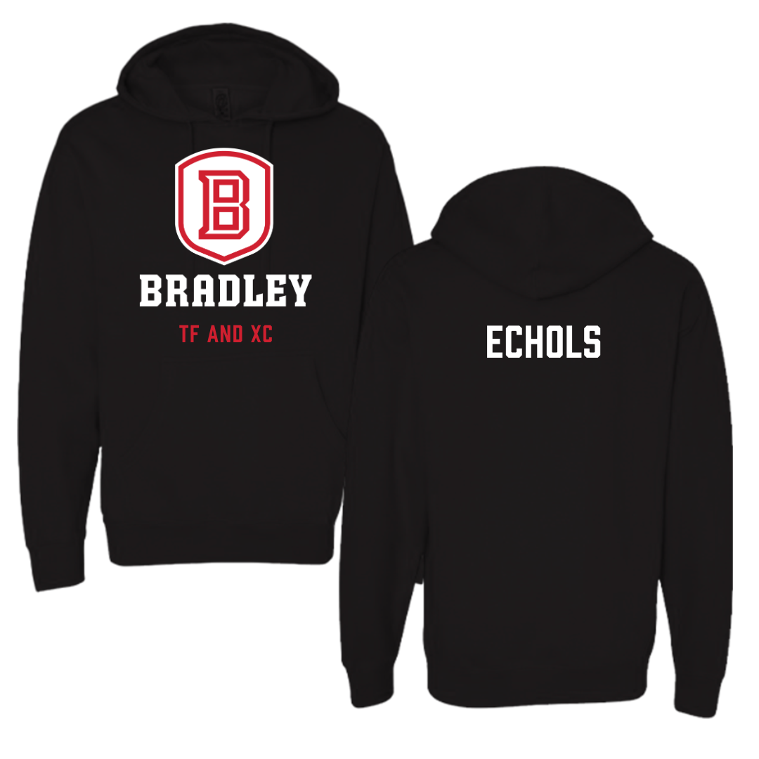 Bradley University TF and XC Black Hoodie  - Angelo Echols