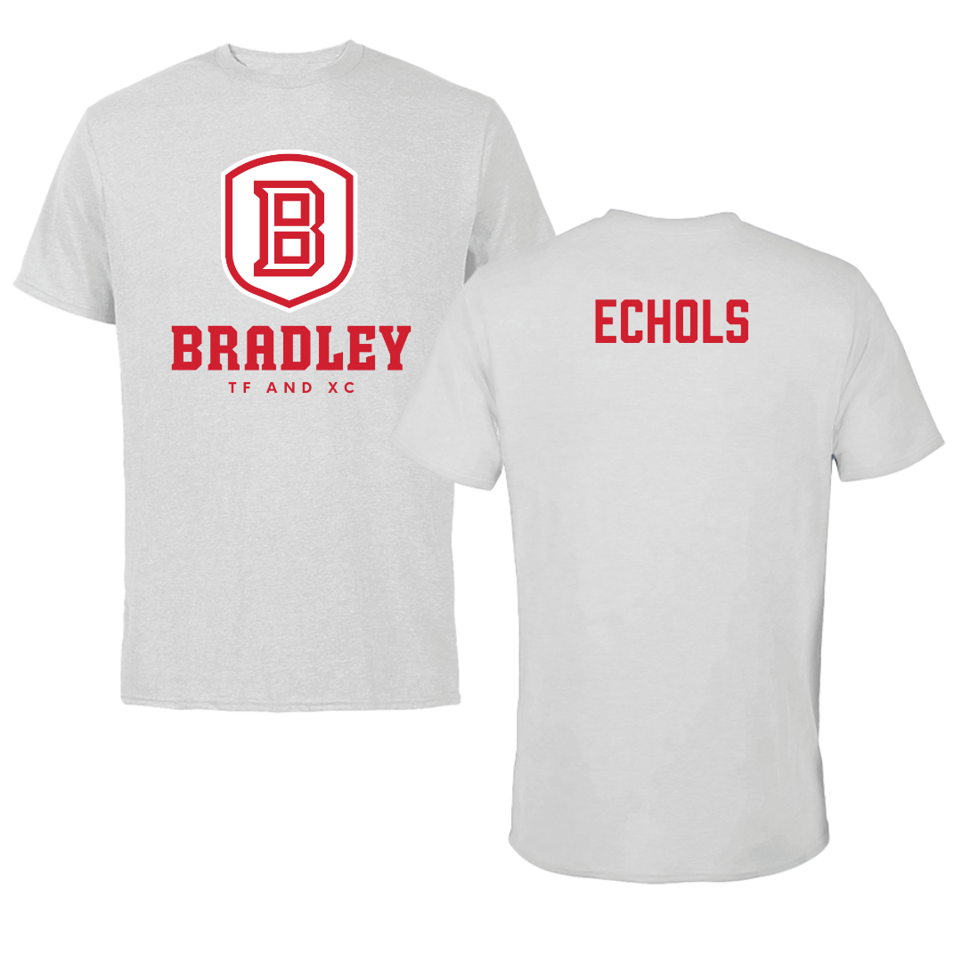 Bradley University TF and XC Gray Tee - Angelo Echols