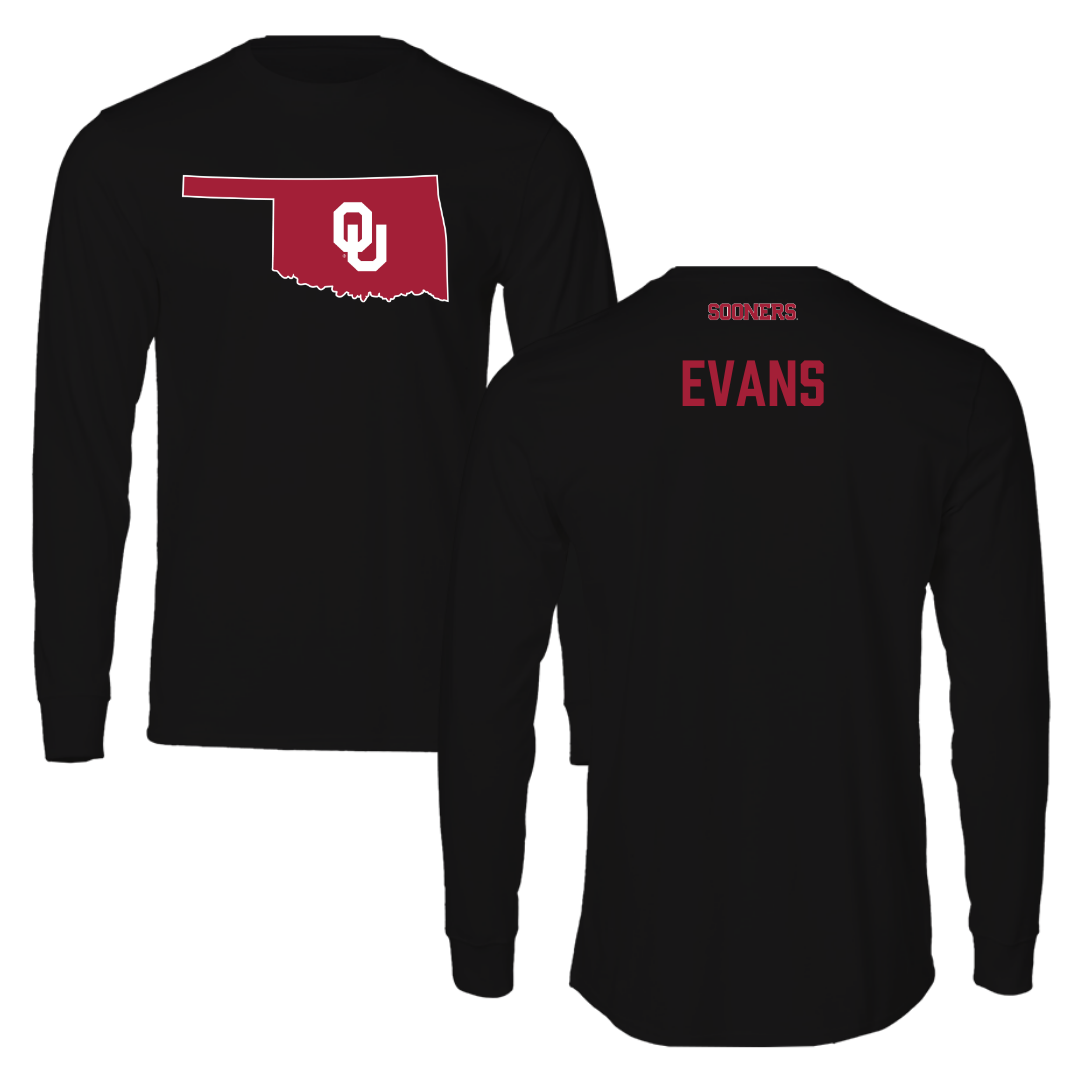 University of Oklahoma Wrestling Black Long Sleeve  - KJ Evans