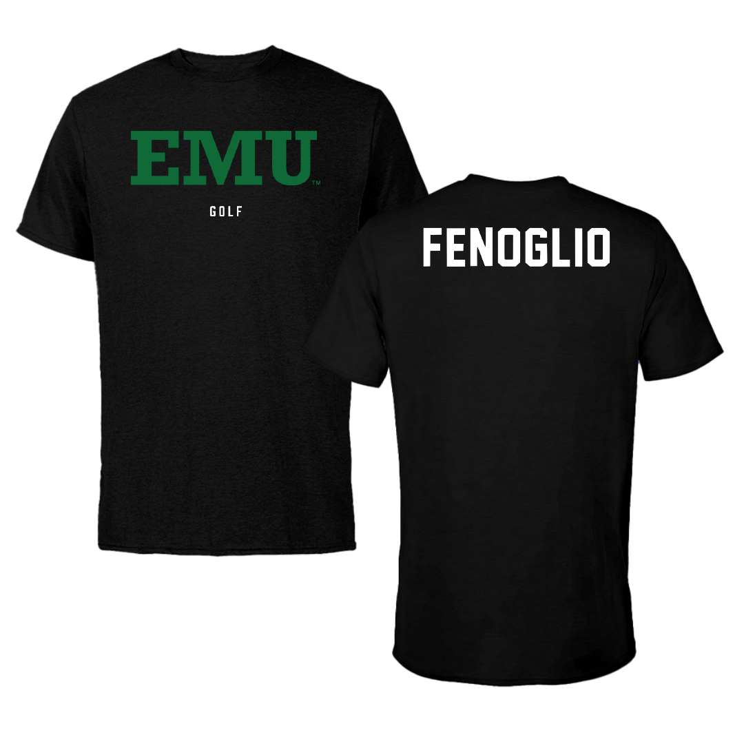 Eastern Michigan University Golf Black Performance Tee - Pietro Fenoglio