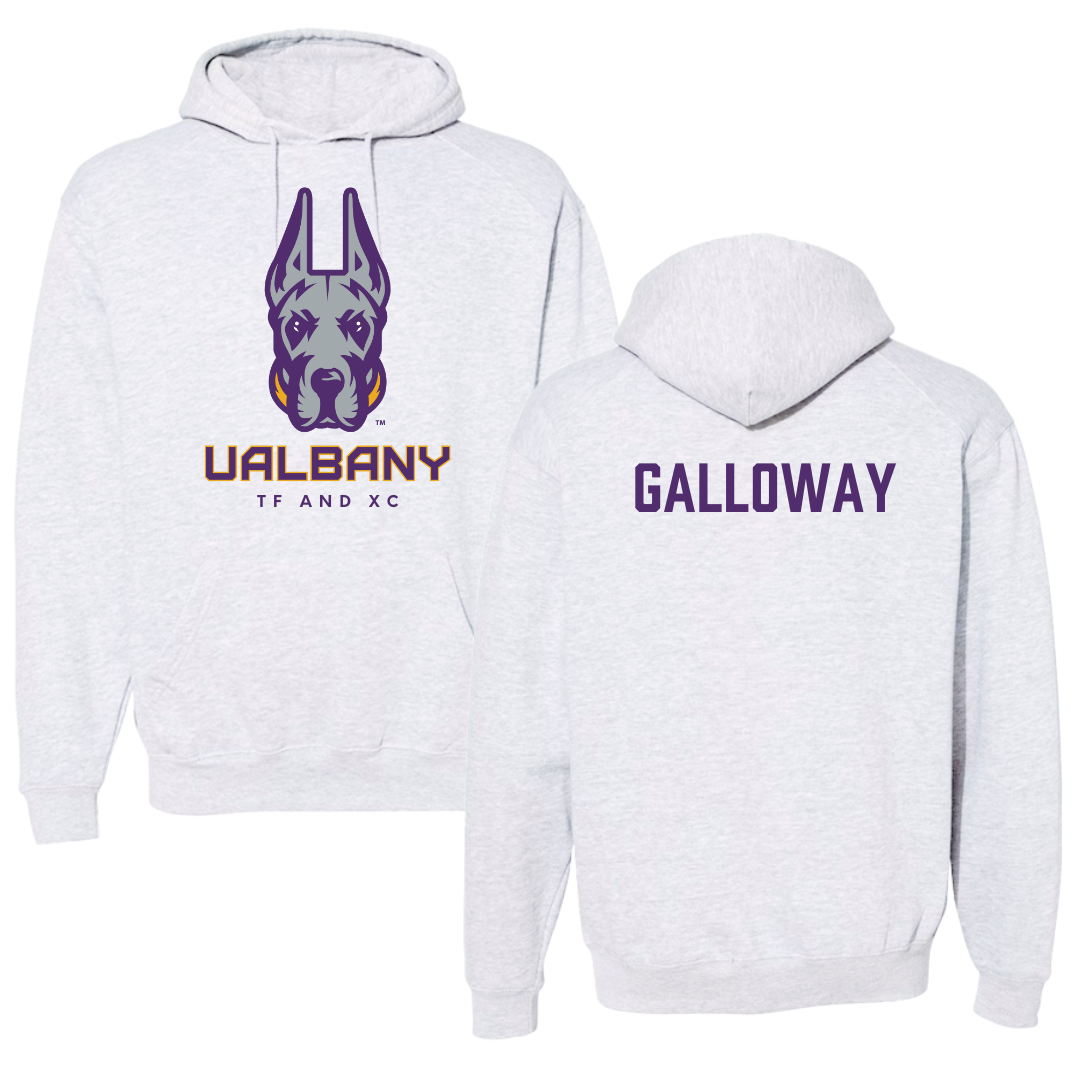 University at Albany TF and XC Gray Hoodie  - Toni Galloway