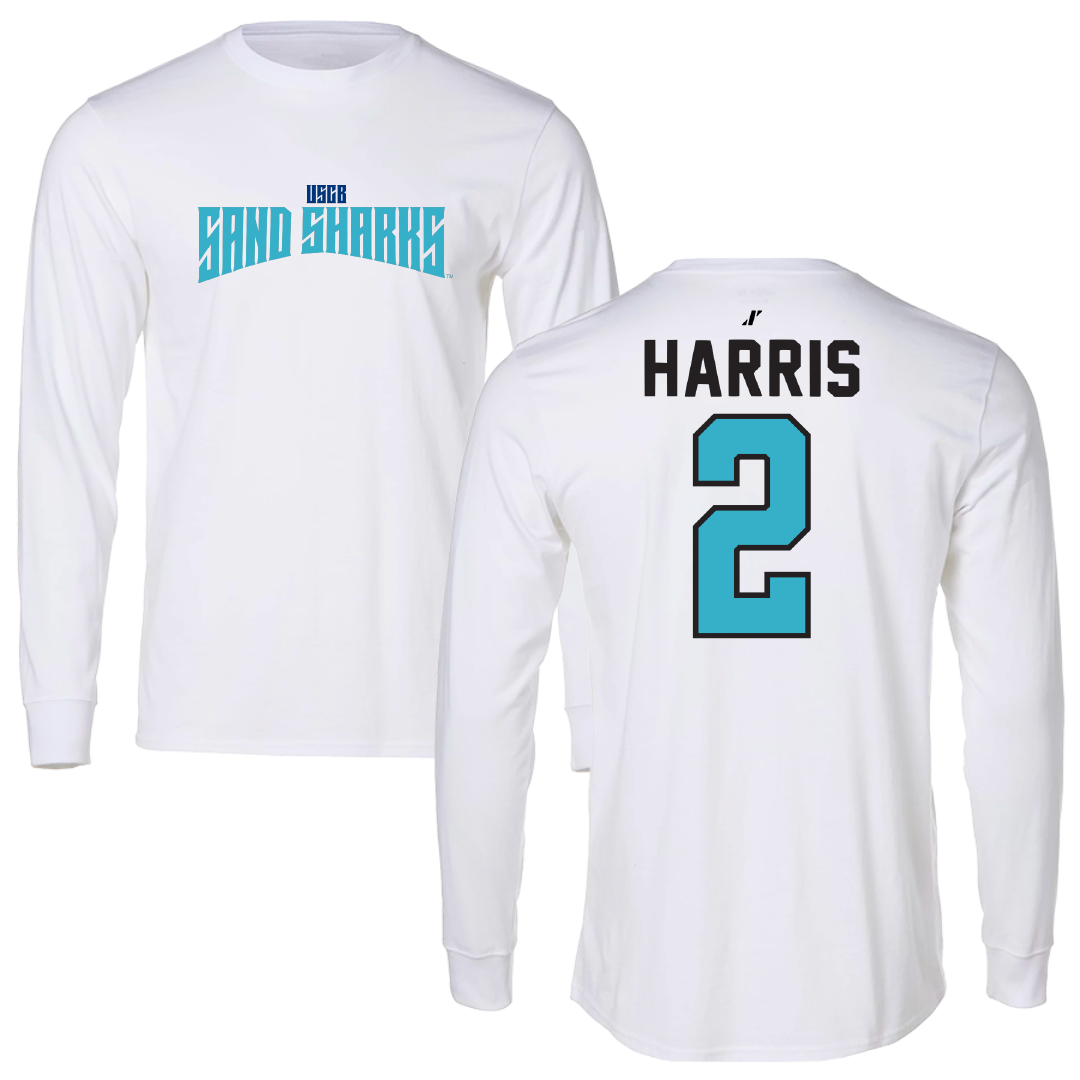 University of South Carolina Beaufort Soccer White Classic Performance Long Sleeve - #2 Kennedy Harris