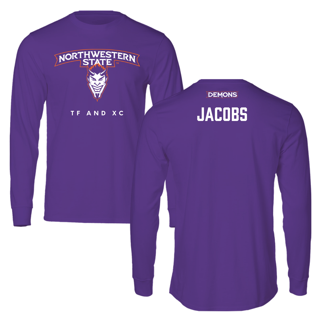 Northwestern State University TF and XC Purple Long Sleeve  - Cyrus Jacobs