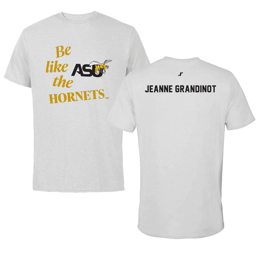 Alabama State University Tennis Light Gray Be Like Us Performance Tee - David Jeanne Grandinot