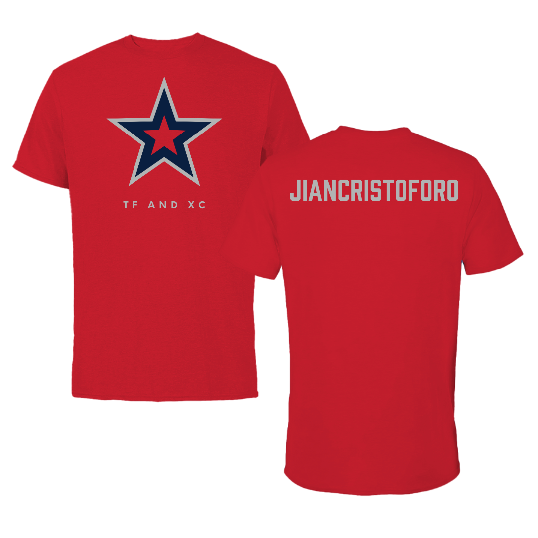 Robert Morris University TF and XC Red Tee  - Emma Jiancristoforo