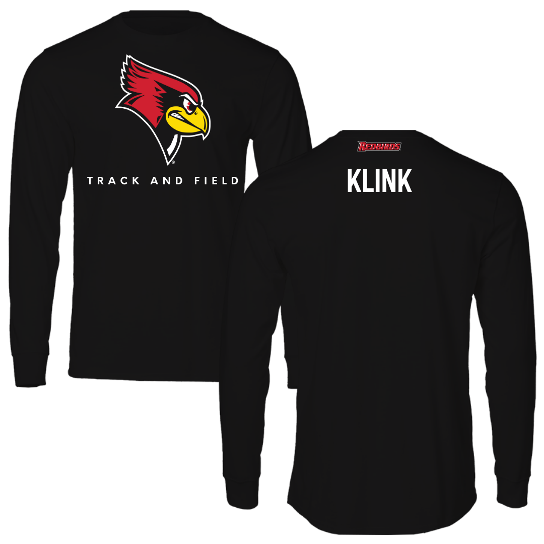 Illinois State University Track and Field Black Mascot Long Sleeve  - Jacob Klink