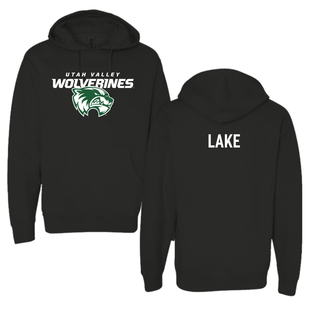 Sudadera con capucha negra de lucha libre de la Universidad del Valle de Utah - Kyler Lake