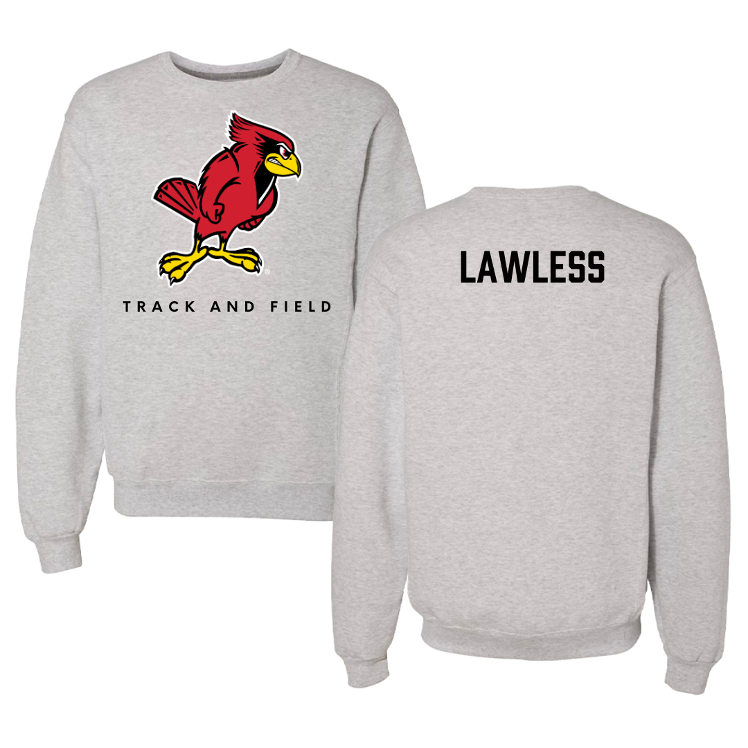Illinois State University Track and Field Gray Crewneck  - Ava Lawless