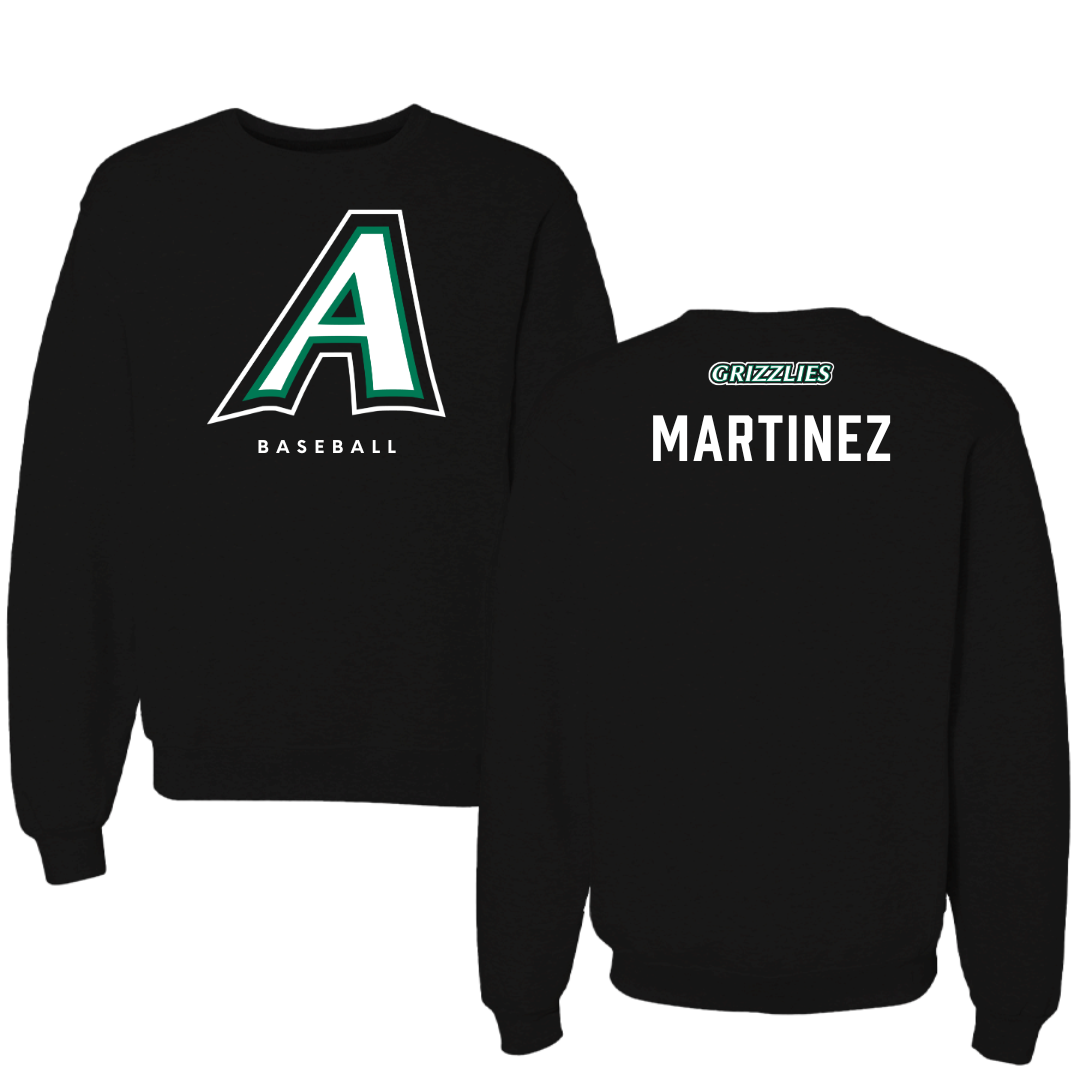 Adams State University Baseball Black Crewneck - Gage Martinez