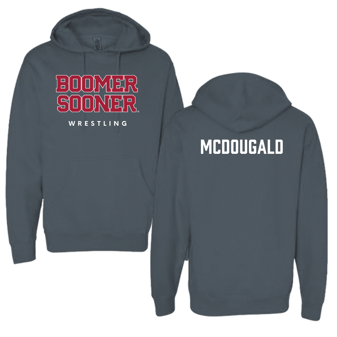 University of Oklahoma Wrestling Charcoal Hoodie  - Willie McDougald