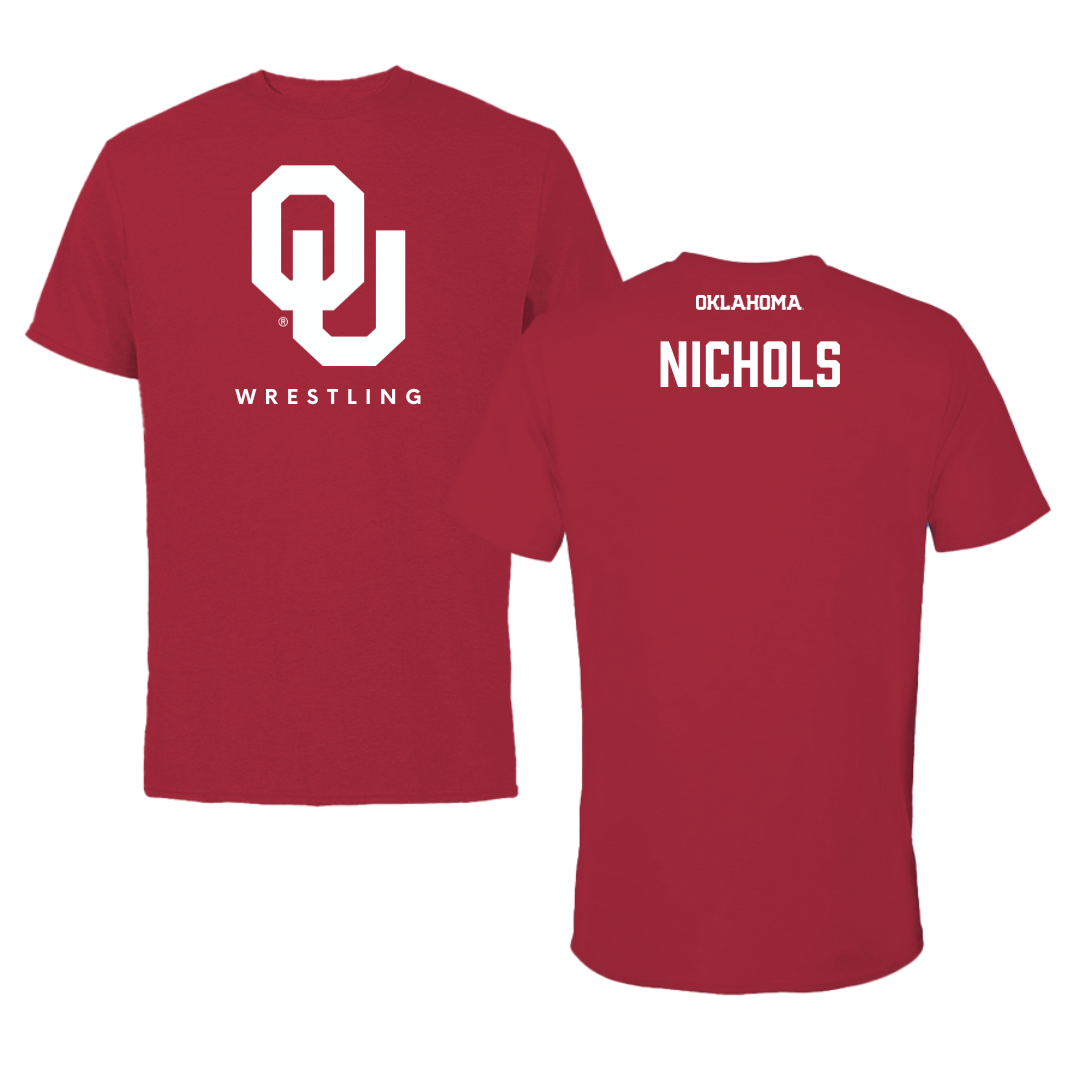 University of Oklahoma Wrestling Crimson Tee  - Ryan Nichols