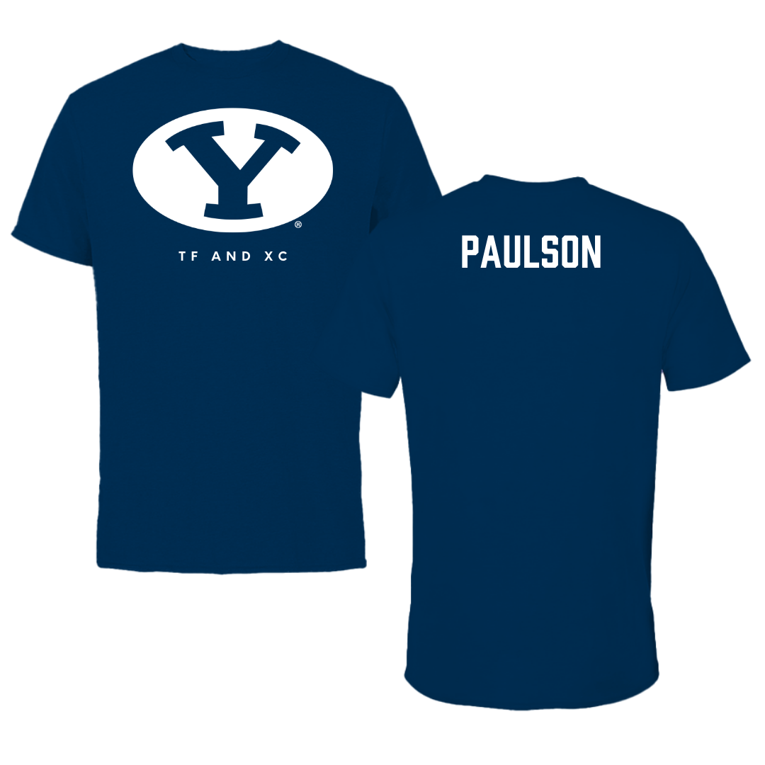 Brigham Young University TF and XC Navy Tee  - Brinton Paulson