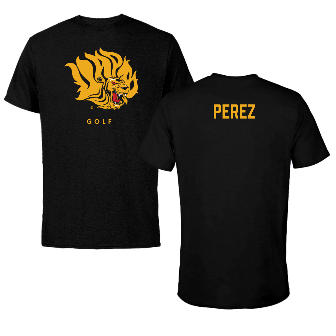 University of Arkansas-Pine Bluff Golf Black Tee  - Angel Perez